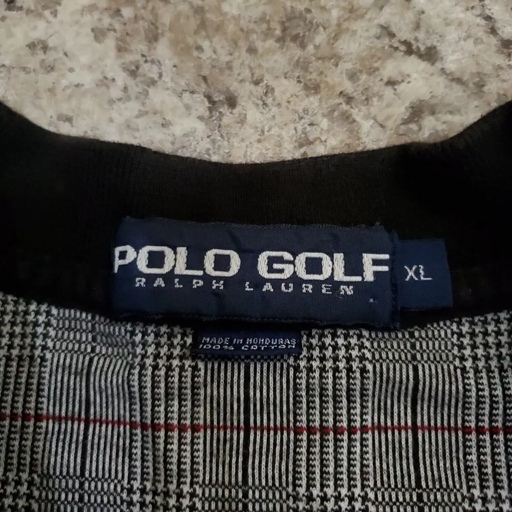 Ralph Lauren Polo Golf Shirt Mens XL Gray Stripe 100% Pima Cotton Short Sleeve